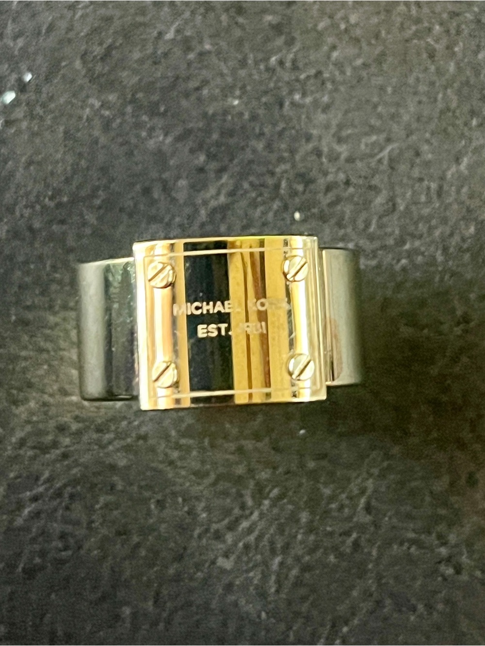 Michael Kors Gold Wide Band Ring